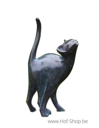 Chat moderne - statue en bronze (AN1666BRW-VI)