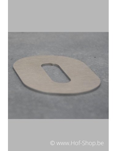Nummer 6 - inox 7 cm hoog (Bahamas)
