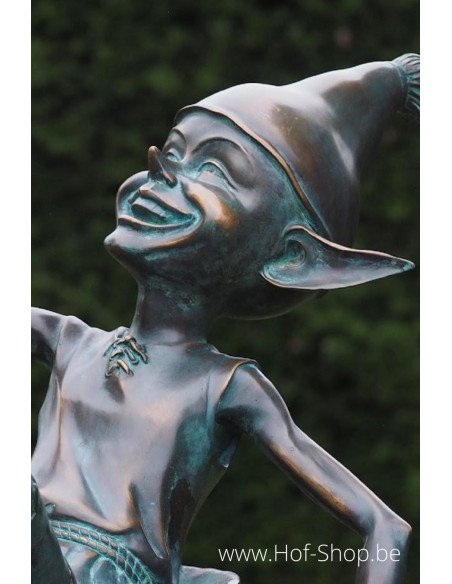 Pixie sur seau - statue en bronze (AN1335BR-V)
