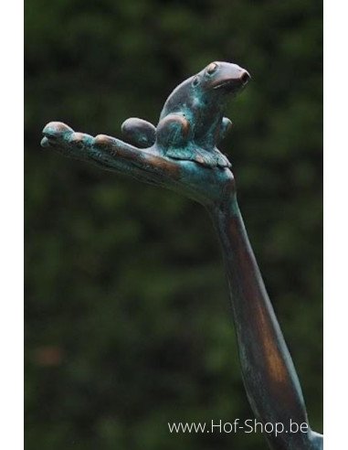 Pixie sur seau - statue en bronze (AN1335BR-V)