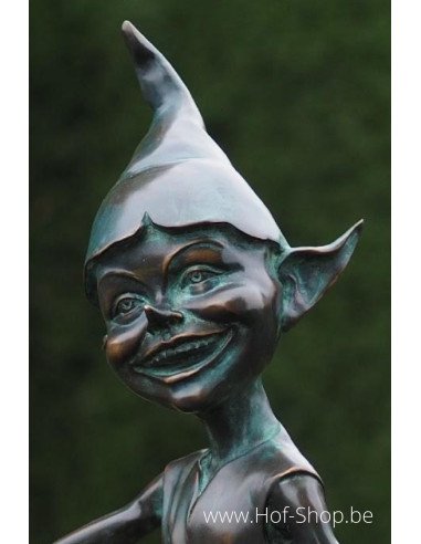 Pixie sur champignon - statue en bronze (AN1337BR-V)