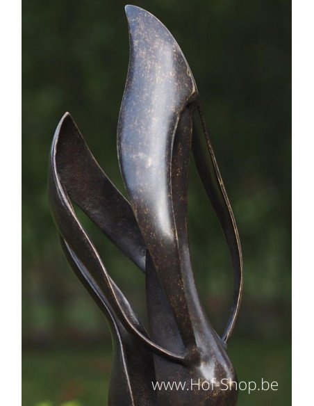 Couple d'amoureux moderne - Sculpture en bronze (AN2235BR-BI)
