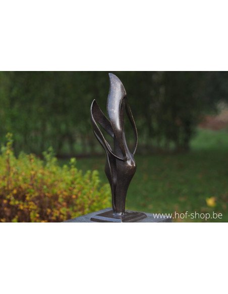 Couple d'amoureux moderne - Sculpture en bronze (AN2235BR-BI)