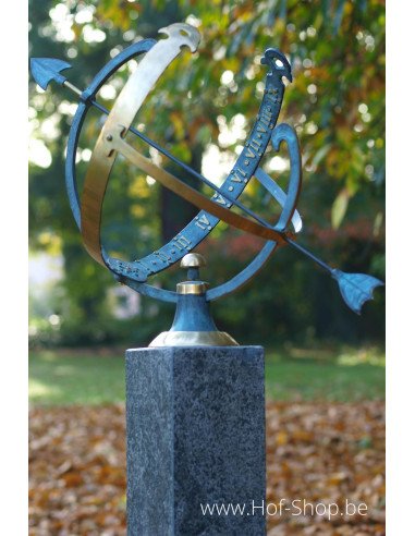 Cadran solaire (grand) - statue en bronze (GA0028BR-V)