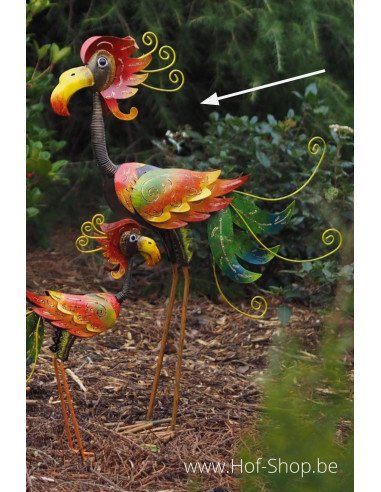 Flamingo dark medium - figurine en métal (MD16091)