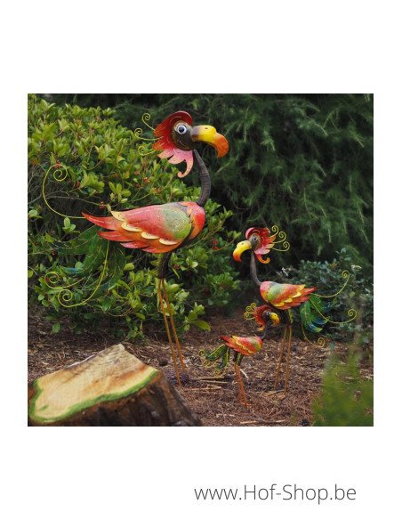 Flamingo dark medium - figurine en métal (MD16091)