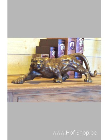 Jaguar - statue en bronze (AN0215BRW-BS)