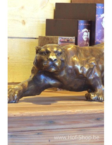 Jaguar - statue en bronze (AN0215BRW-BS)