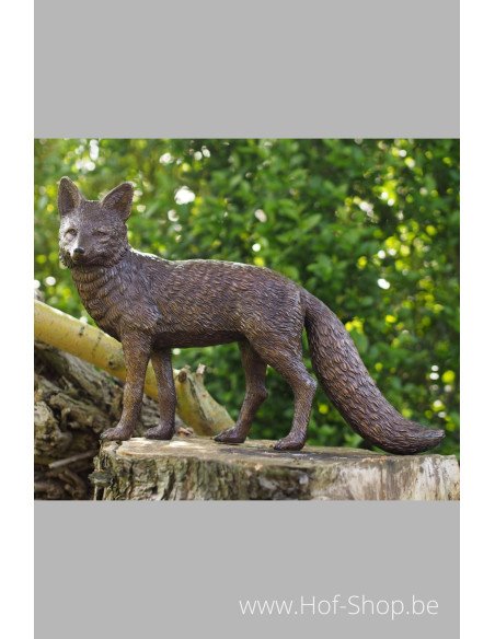Renard - statue en bronze (B1330)