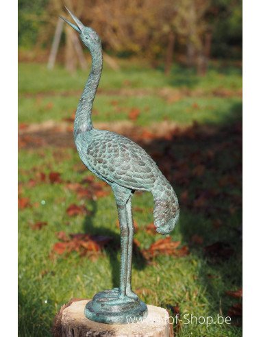 Petite grue - statue en bronze (AN1179BR-V)