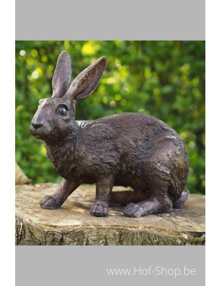 Lapin - statue en bronze (AN9824BR-B)