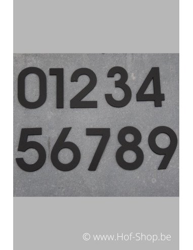 Nummer 2 - zwart inox 5 cm hoog