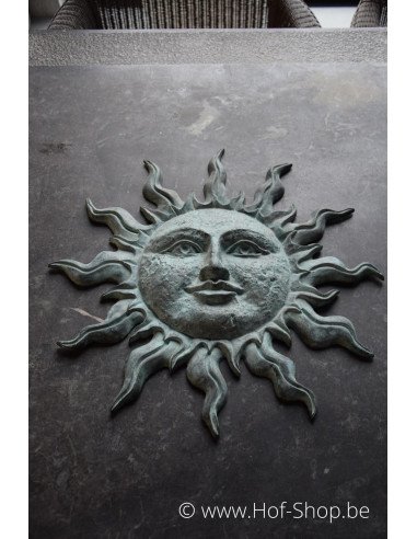 Kleine groene zon - bronzen beeld (HW0567BR-V)