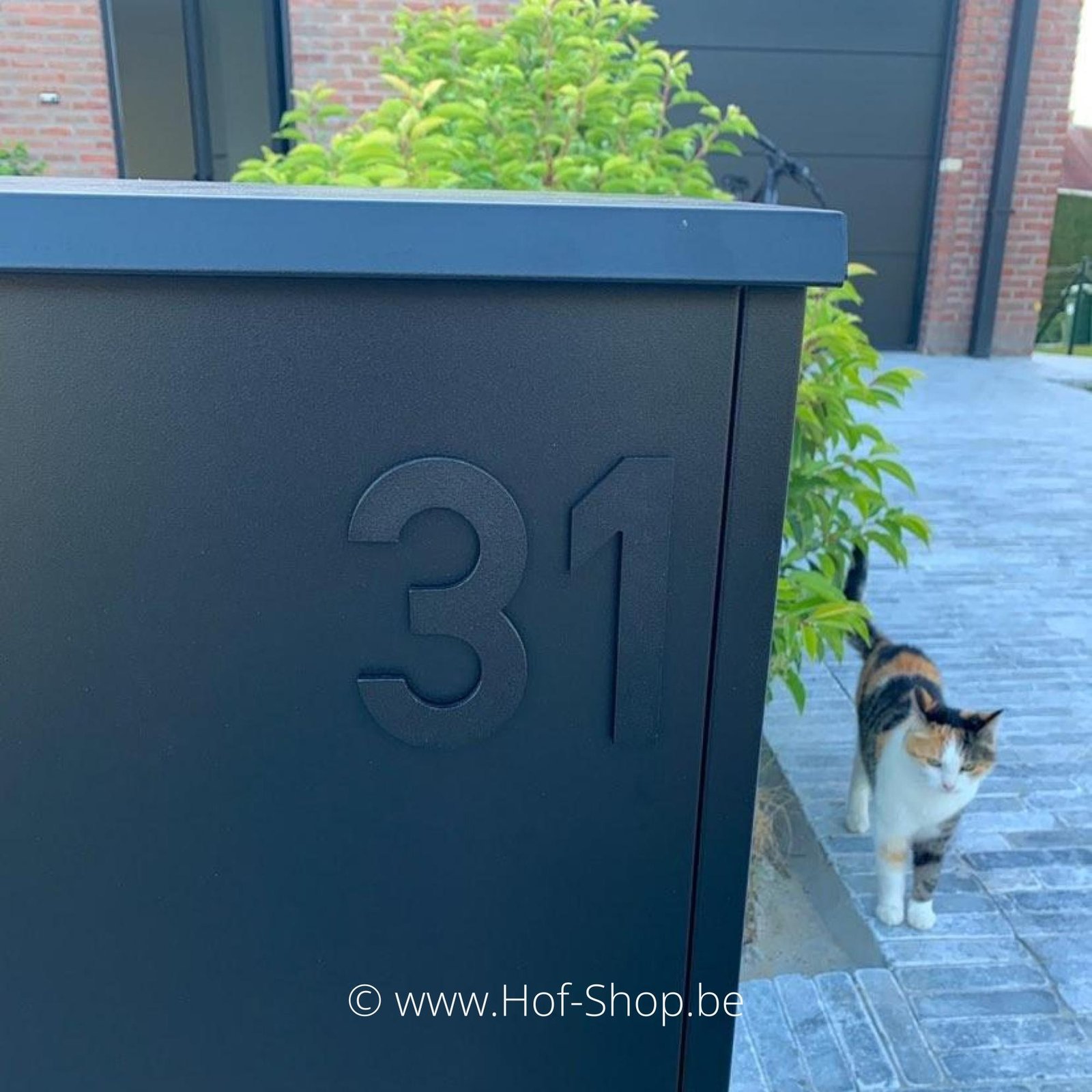 Huisnummer Entrada zwart