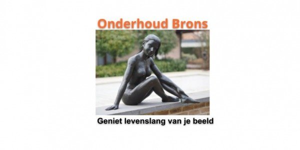 Onderhoud van bronzen beeld