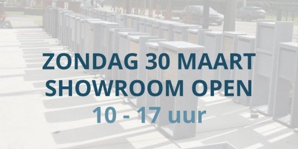 Zondag 30 maart showroom OPEN